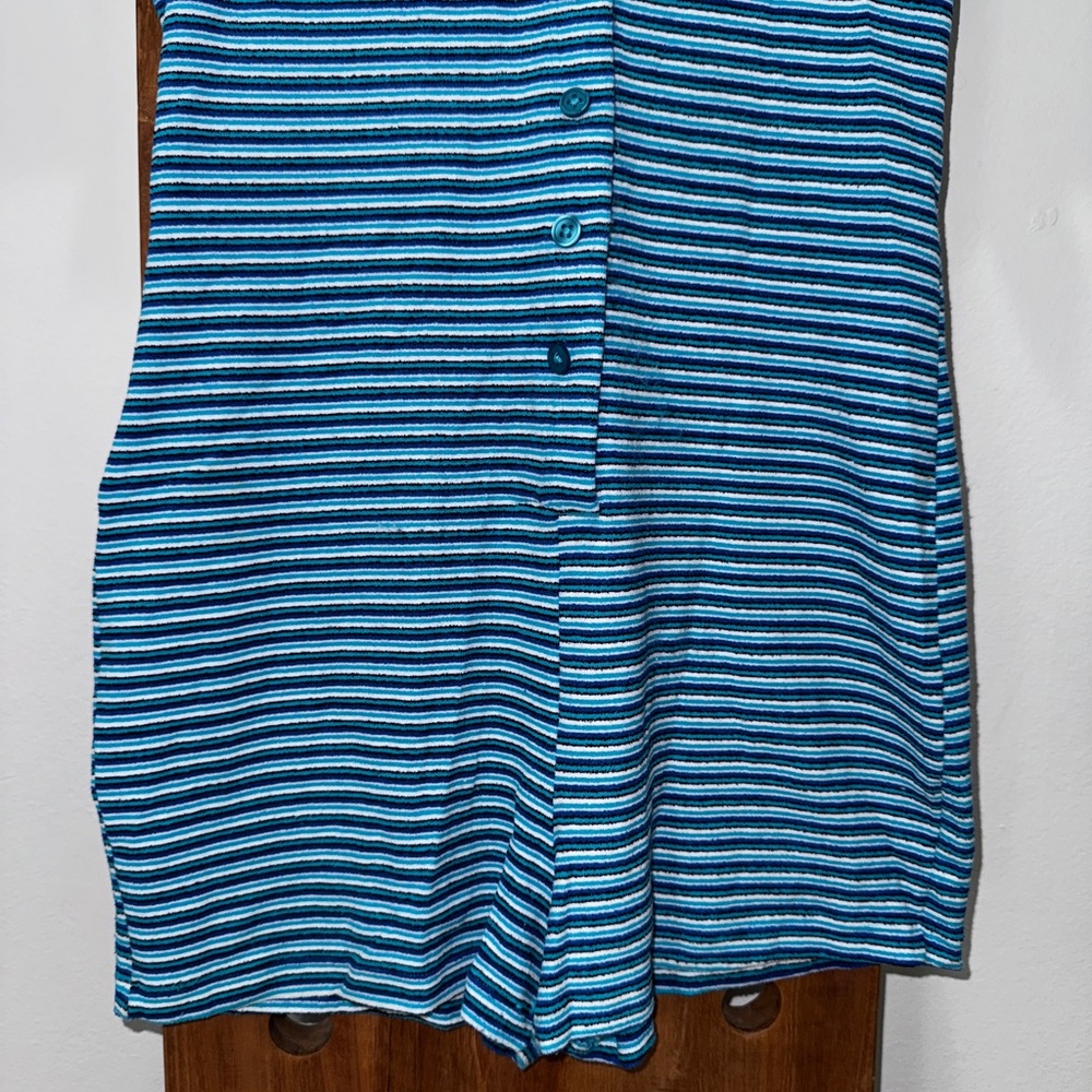 Frankie’s Bikinis Rose Terry Romper in Positano Stripe - Picture 9 of 12